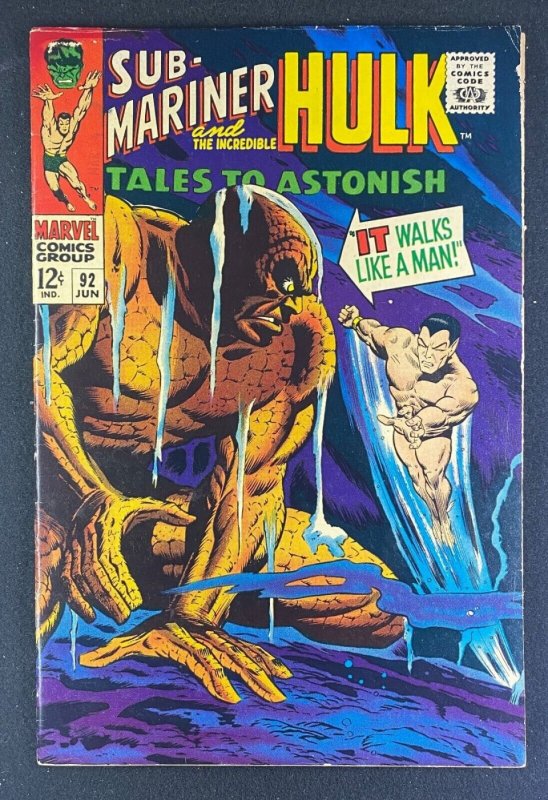 Tales To Astonish (1959) #92 FN/VF (7.0) 1st App It the Silent One Sub-Mariner