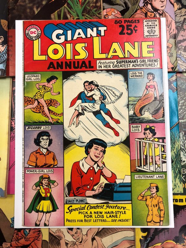 Giant Lois Lane Annual #1 F/VF 7.0 superman DC national comics 1962 usa AMERICA