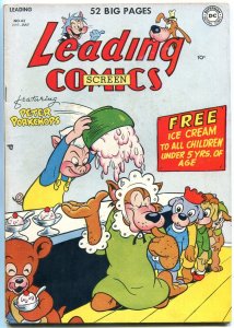 Leading Comics #43 1950- Peter Porkchops- Golden Age DC Ice Cream cover VF-