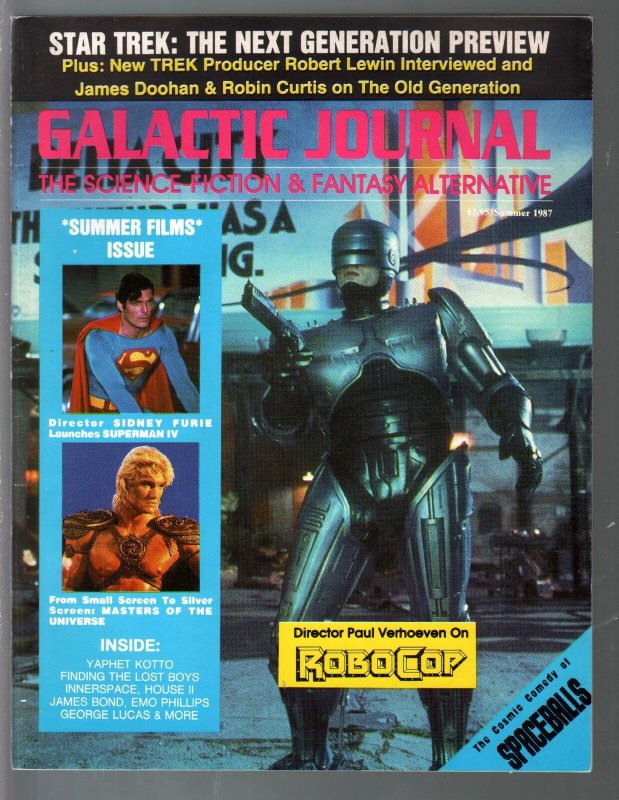 Galactic Journal-Summer 1987-Robocop-Star Trek NG-Superman IV-VF