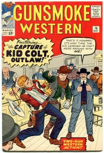 Gunsmoke Western  #76 1963-Marvel-Jack Kirby-Kid Colt VG/F