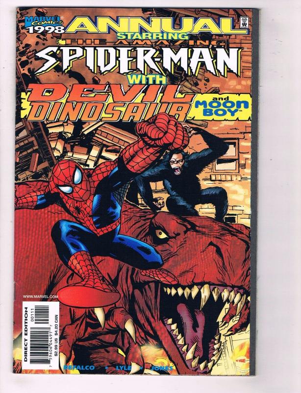 4 Amazing Spider-Man Marvel Comic Book Annuals # 1 (35) 96' 97' 98' VF/NM J79