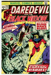 Daredevil 107 VF+ 8.5 Bronze Age Marvel 1974 Black Widow Captain Marvel