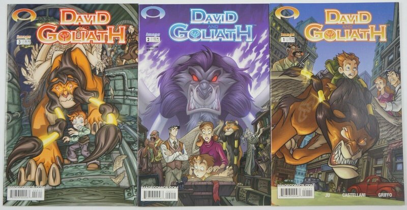 David And Goliath #1-3 VF/NM complete series - all ages fun - image comics set 2