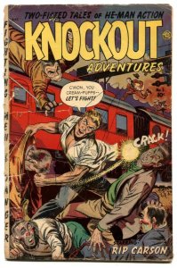 Knockout Adventures #1 1954- Rare Fiction House- Rip Carson- Senorita Rio