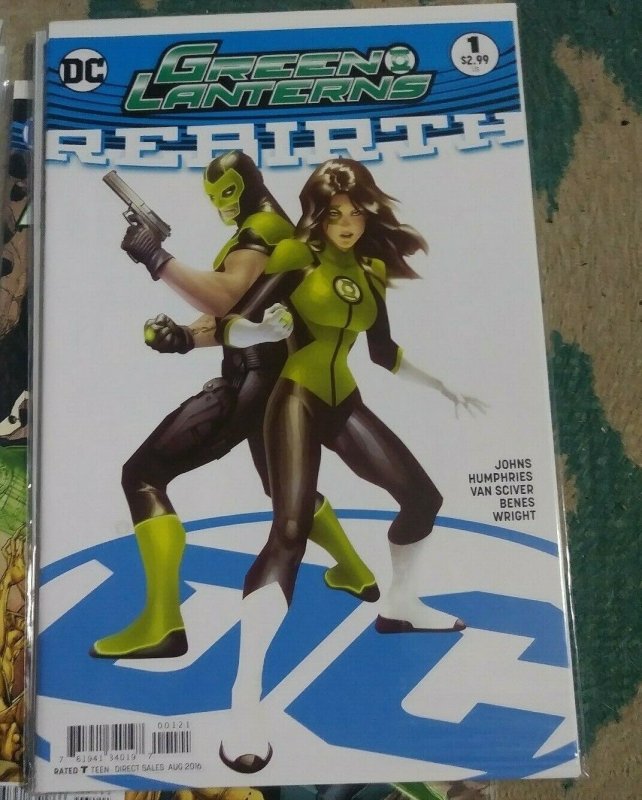 GREEN LANTERNS #1 REBIRTH 2016 DC  GARNER  VARIANT 