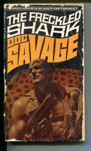 DOC SAVAGE-THE FRECKLED SHARK-#67-ROBESON-G-JAMES BAMA COVER-1ST EDITION G