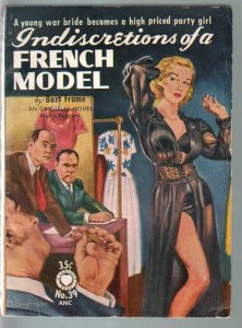 Croydon Books #39 1953-Indiscretions Of A french Model-Bart Frame-lingerie co...