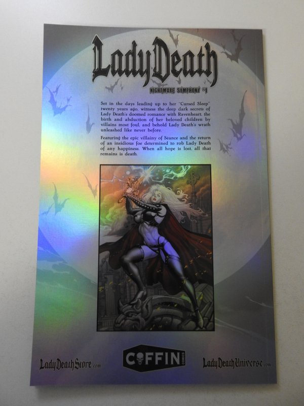 Lady Death: Nightmare Symphony Holo Foil Edition (2018) NM Cond! Signed W/ COA!