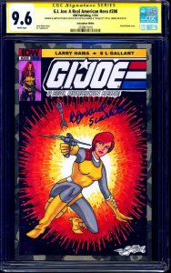 G.I. Joe #208 BLANK CGC SS 9.6 signed SKETCH signed BJ WARD VOICE OF SCARLETT