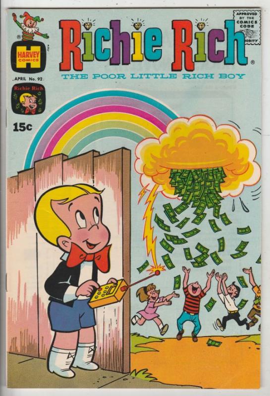 Richie Rich #92 (Apr-70) VF+ High-Grade Richie Rich