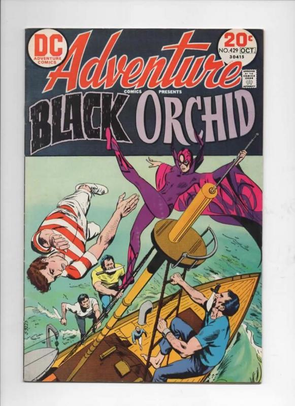 ADVENTURE COMICS #429, FN+, Tony DeZuniga, Black Orchid, 1938 1973,more in store