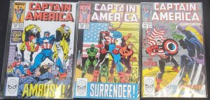 3PC CAPTAIN AMERICA LOT (8.0) #344-346!! 1988