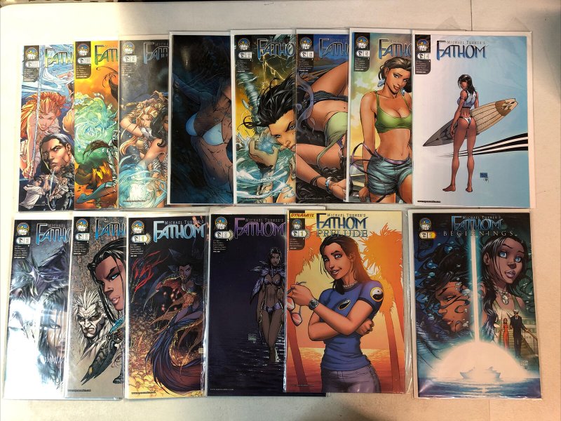 Fathom Lot (1998) #0,1/2,1-14; 2nd #0,1-11  + more VF/NM Complete Run Set Image