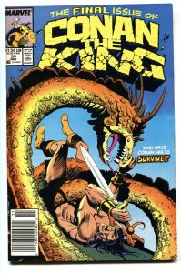 CONAN THE KING #55 1989 Rare Last Isssue-comic book-NEWSSTAND