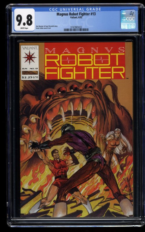 Magnus Robot Fighter #13 CGC NM/M 9.8 White Pages