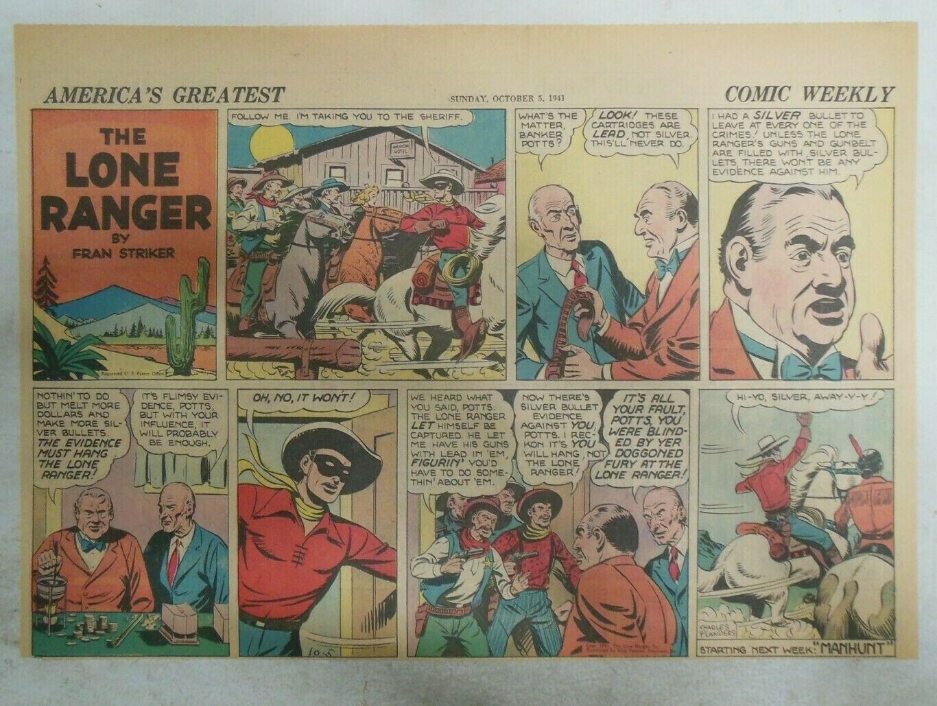 Big Chief Wahoo Sunday Page by Saunders from 5/21/1944 Size: 7.5 x