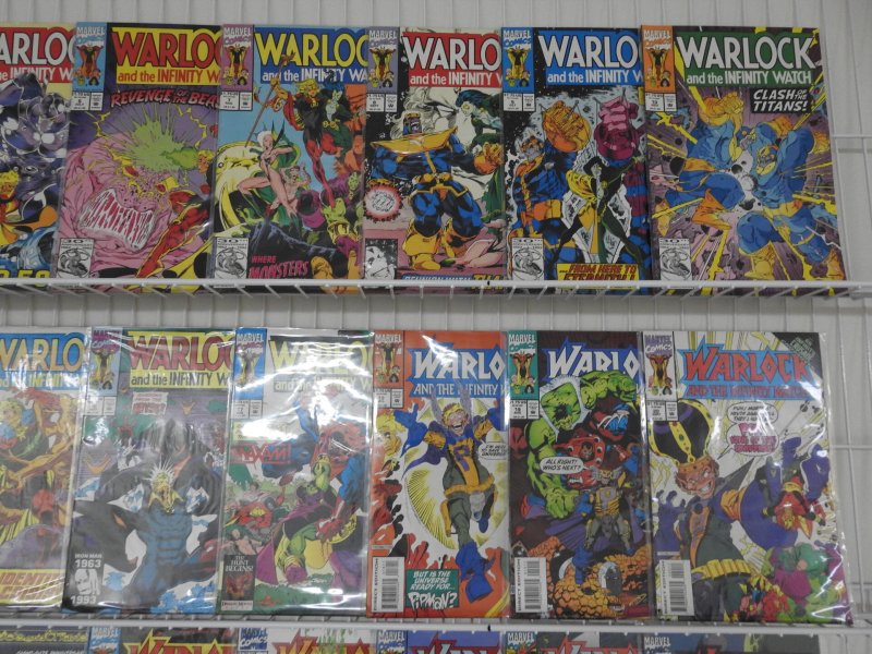 Warlock and The Infinity Watch #1-42 Complete Set! Beautiful VF-NM Avg Condition
