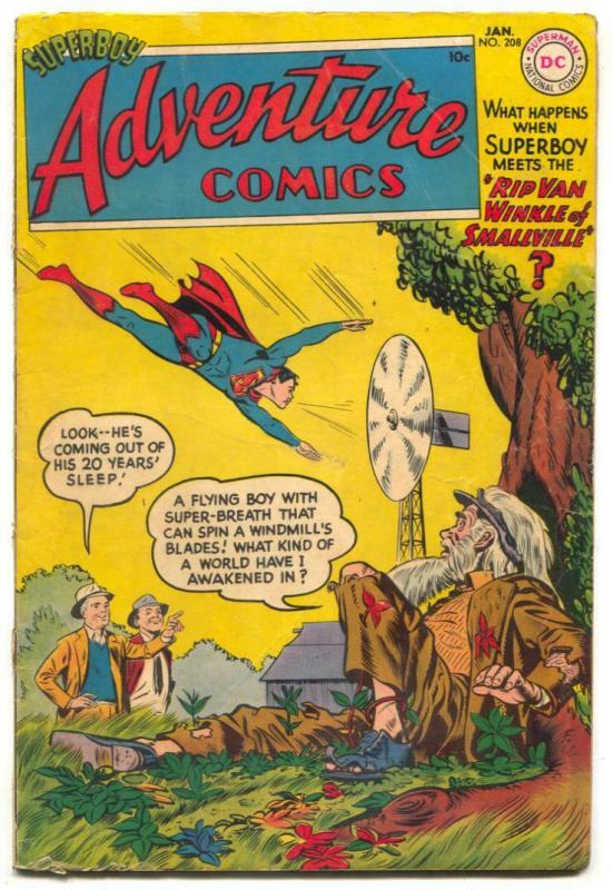 Adventure Comics #208 1955- SUPERBOY- Aquaman- Green Arrow VG+