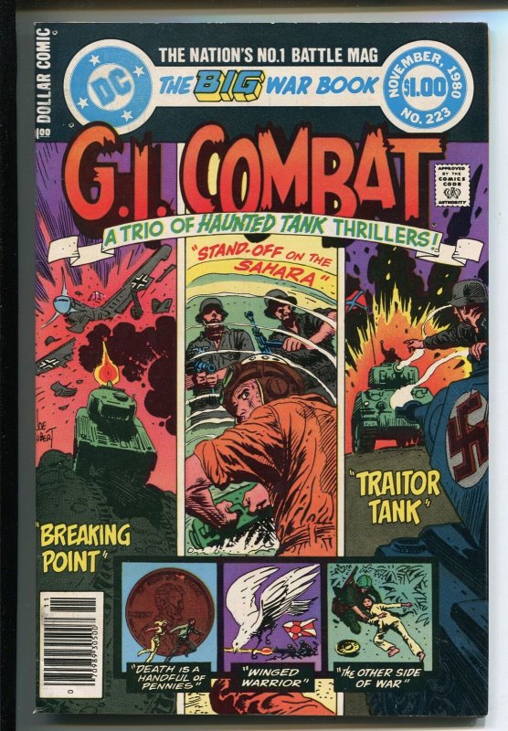 G.I. COMBAT #223 1980-DC-THE HAUNTED TANK- GLANZMAN-DICK AYERS-KUBERT-nm minus