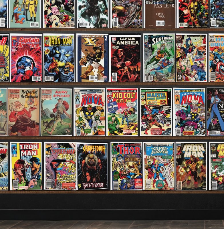 Huge Lot 150+ Comics with Classics Illustrated Junior, Thor, Iron Man & More!