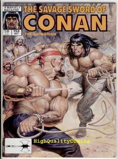 SAVAGE SWORD of CONAN #153 VF, Red Sonja, Blood, Norem, more SSOC in store