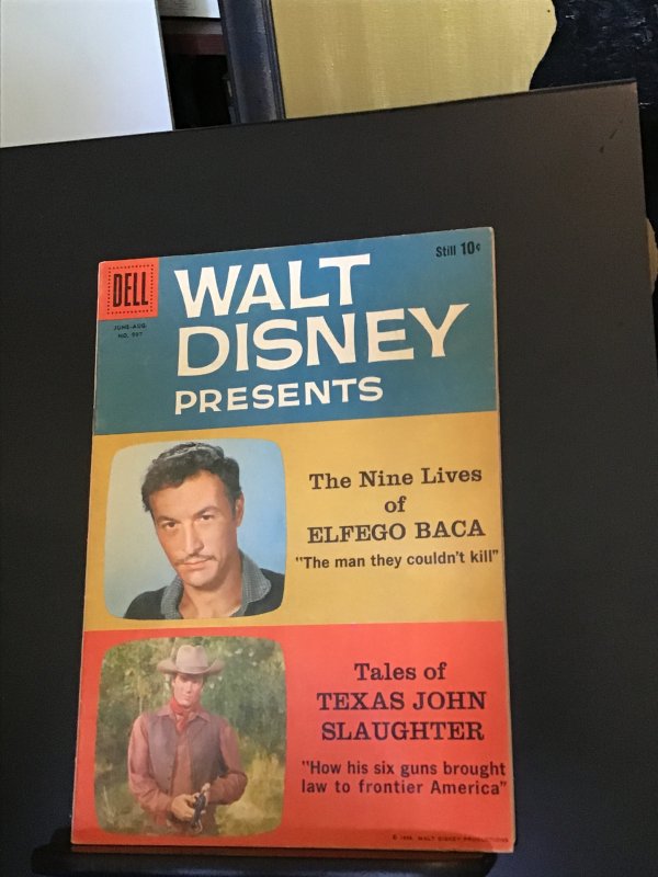 Four Color #997 (1959) El Fuego and Texas John slaughter Disney photo cover