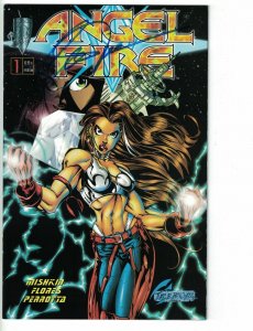 Angel Fire #1 VF/NM variant signed by William (Bill) Tucci w/COA - Crusade 1997