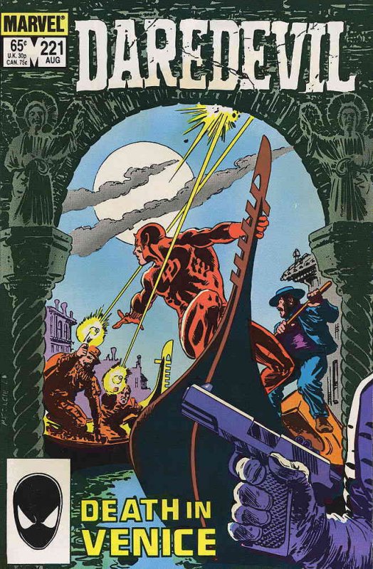 Daredevil #221 VG ; Marvel | low grade comic August 1985 Venice Italy