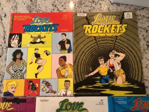 Lot Of 5 Love & Rockets Fantagraphics Comic Books Magazines # 6 7 8 9 10 TD15