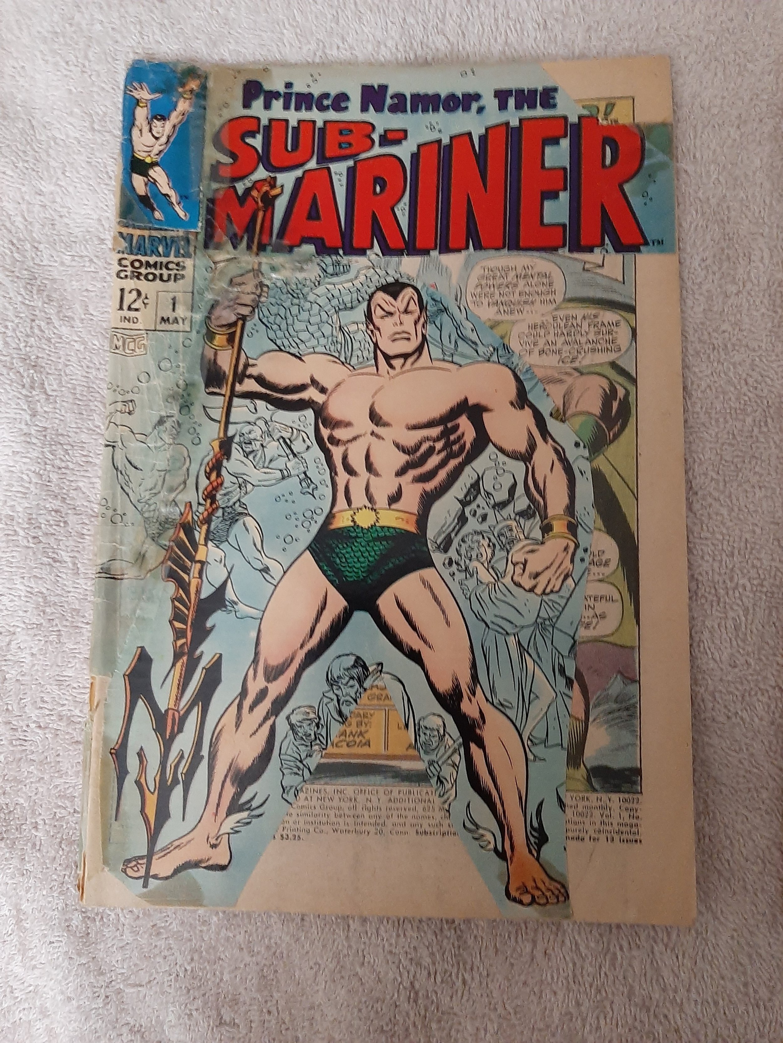 Prince Namor The Sub Mariner 1 1968 Comic Books Silver Age Marvel Sub Mariner 3337