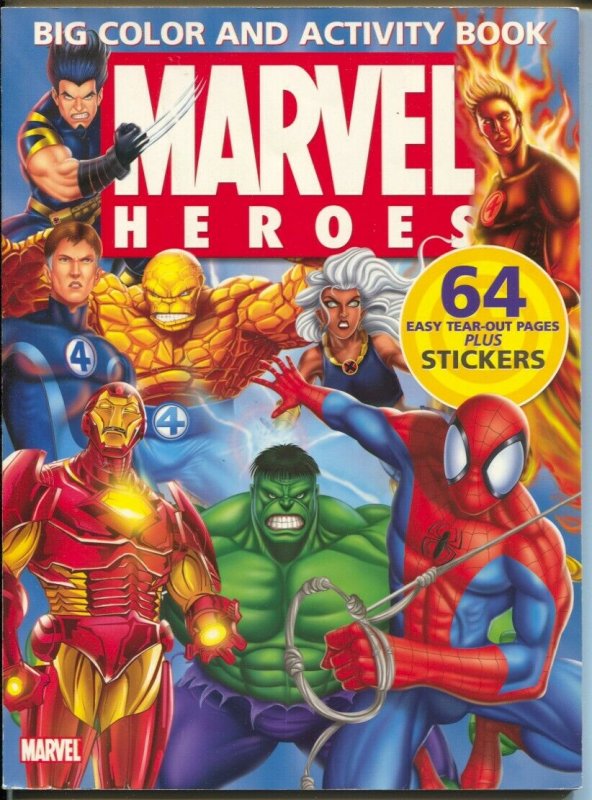 Marvel Heroes Big Color and Activity Book 2005-Meredith Books-1st edition-Hul...