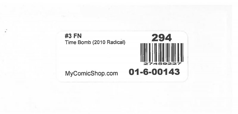 Time Bomb (2010 Radical) #1-3 FN-NM, complete series