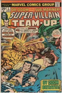 SUPER-VILLAIN TEAM-UP #5, FN, Dr. Doom, Sub-Mariner, Marvel 1976 more in store 