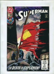 SUPERMAN #75 - DEATH OF SUPERMAN!!!! SECOND PRINTING (9.2) 1993