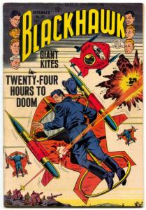 Blackhawk Comics #82 1954--GIANT KITES- Golden Age Quality FN