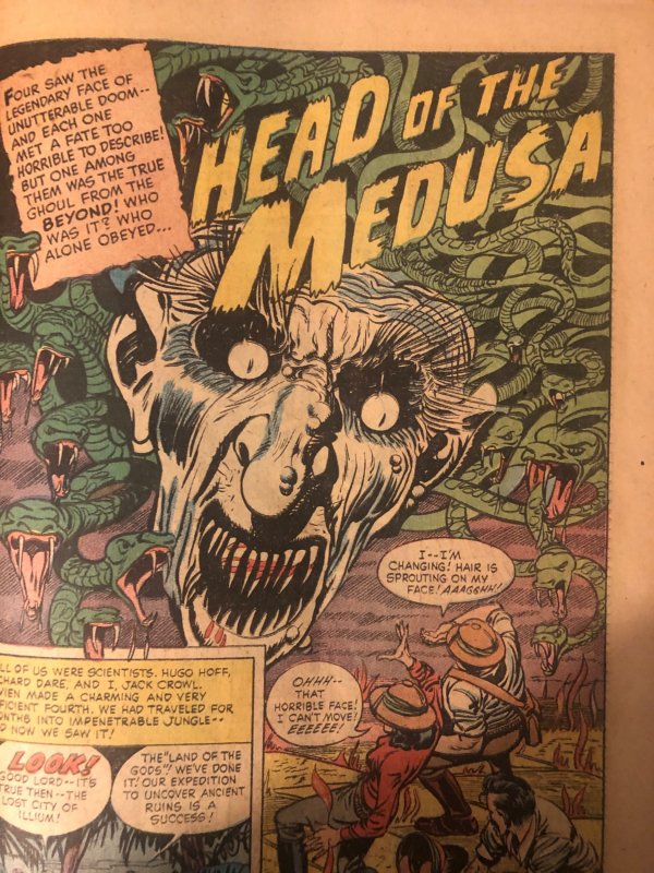 Tomb of Terror #5 (1952)mummy story, hangings,flat spine