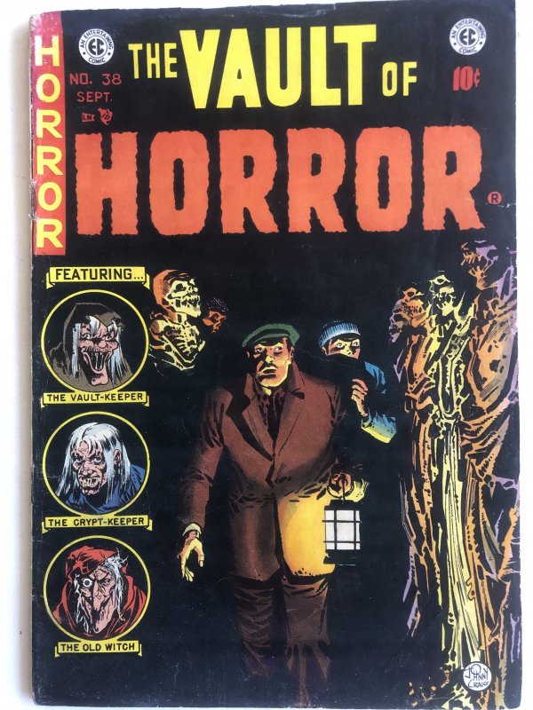 Vault of horror 38,VF+, last issue Craig cover!!Red Dupe page!