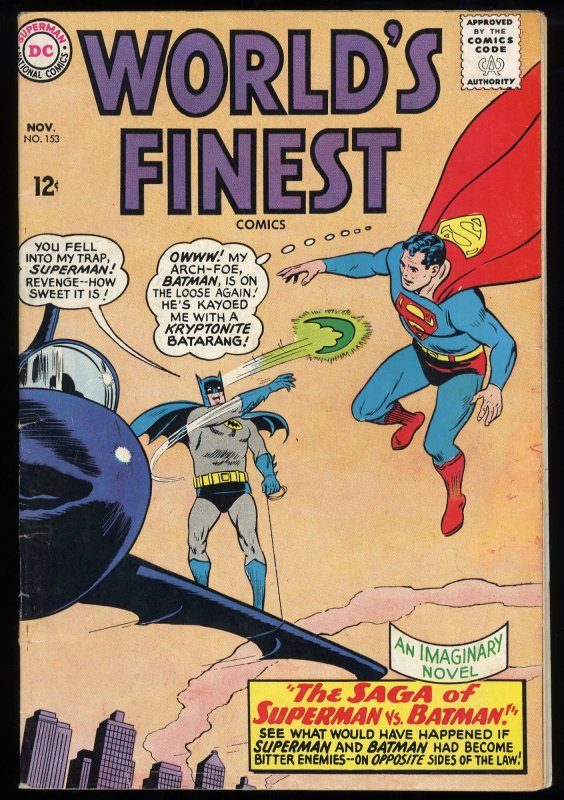 World's Finest Comics #153 FN Batman Slaps Robin Meme! | Comic Books -  Silver Age, DC Comics, Superman, Superhero / HipComic