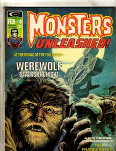 Lot Of 5 Monsters Unleashed Marvel Comic Book Magazines # 1 2 3 4 6 VF Range RS3