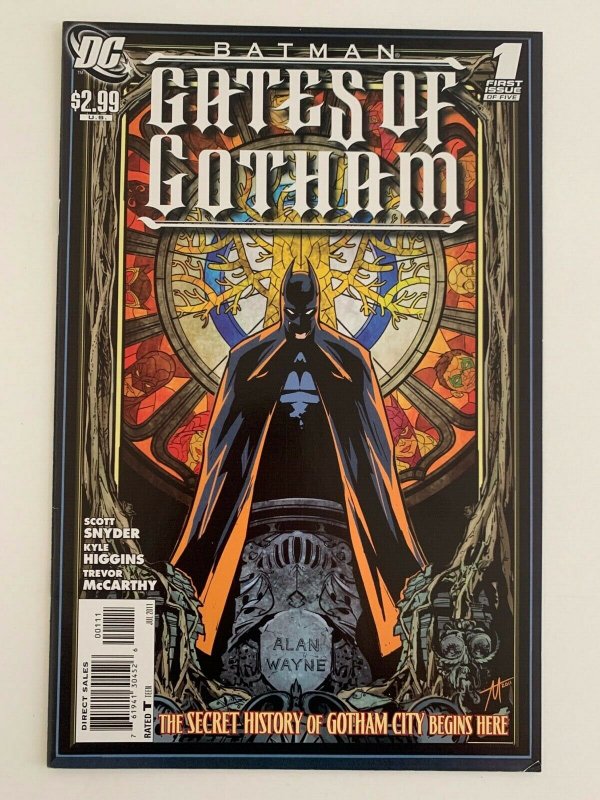 Batman Comic Issue 1 Gates Of Gotham First Print 2011 Snyder Higgins NM-