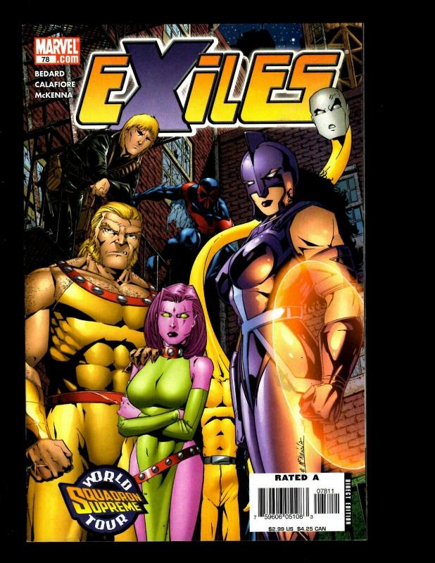 12 Exiles Marvel Comics # 78 79 80 81 82 83 84 85 89 90 91 92 Spider-Man EK10 