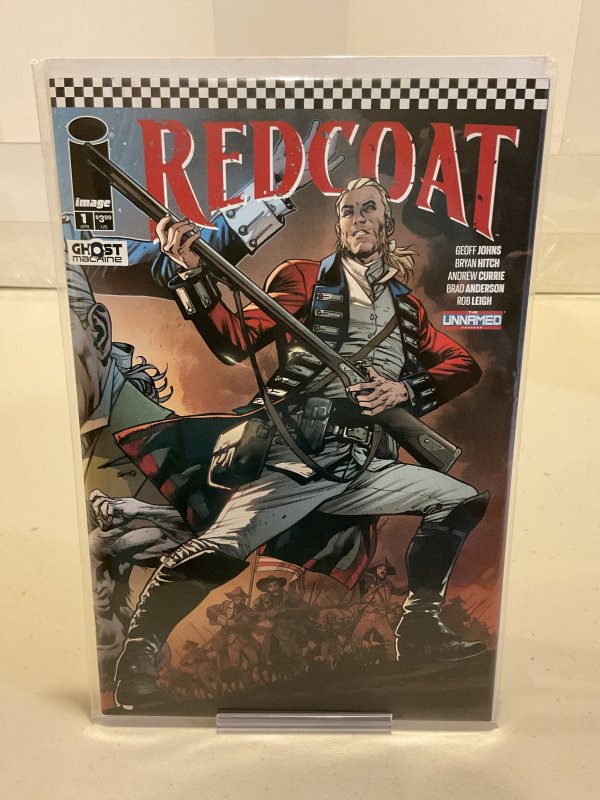 Redcoat #1  9.0 (our highest grade)  Geoff Johns!  Gary Frank!  Ghost Machine!
