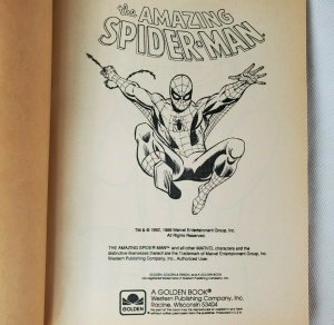  Golden Books spider-man Coloring Fun Activity Book lot 2 1995 1992