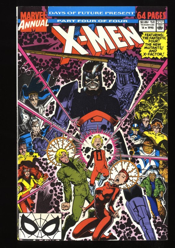 X-Men Annual #14 FN/VF 7.0 1st Gambit Cameo!