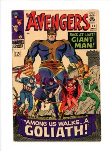 Avengers #28  1966  VG/F