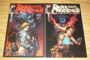 Dark Crossings #1-2 VF/NM complete series - witchblade - tomb raider - darkness