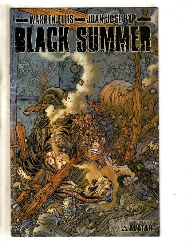 Lot Of 4 Comics Black Summer 1 2 + Savage Dragon 45 + Ash Cinder & Smoke 6 JD3