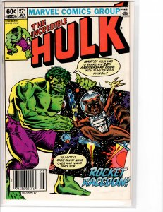 Incredible Hulk (1968) #271 Fine/VF (7.0) 1st Rocket Raccoon