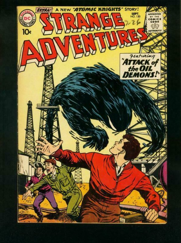 STRANGE ADVENTURES #120 1960-2nd ATOMIC KNIGHTS STORY-OIL DEMON- vf minus VF-